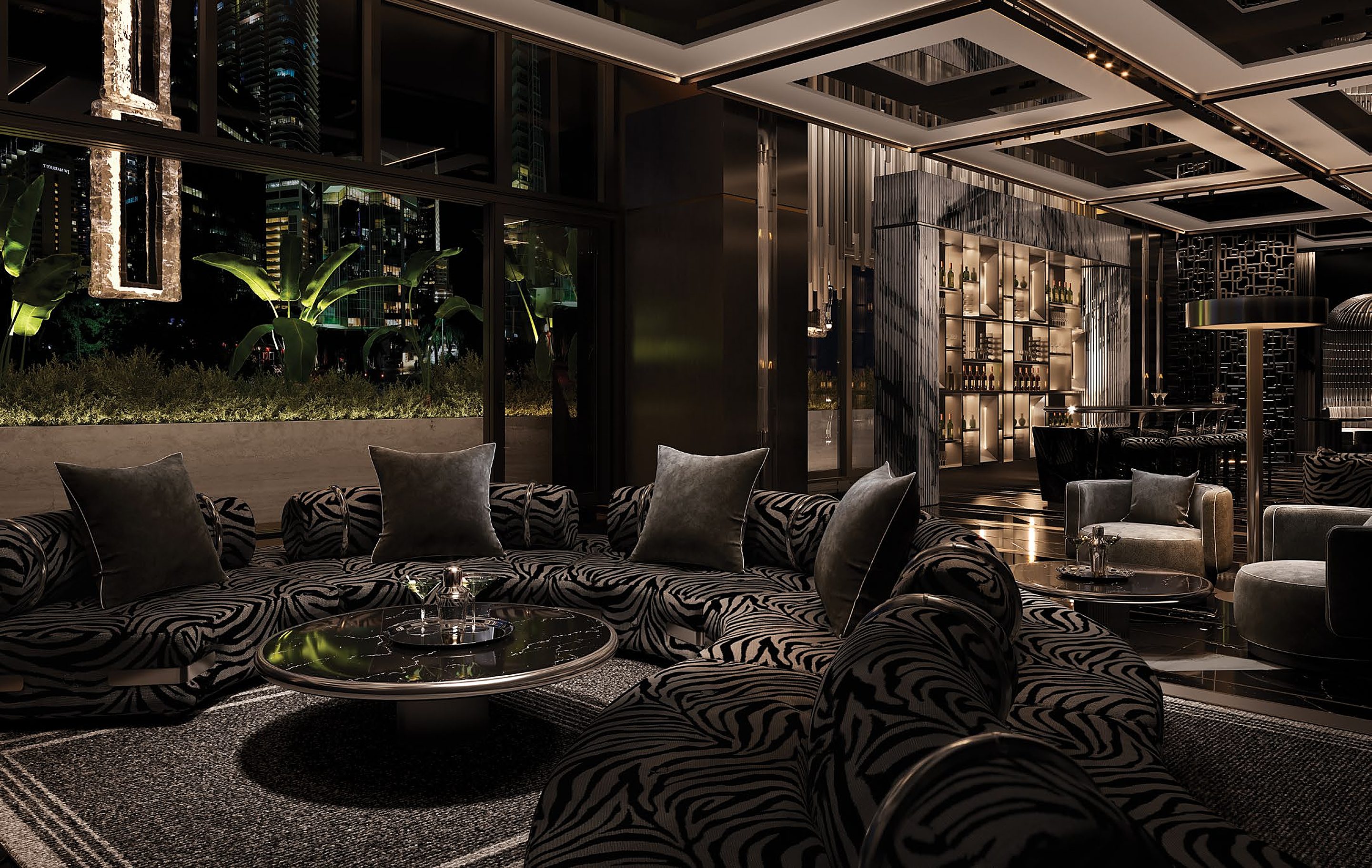 Second-floor lounge