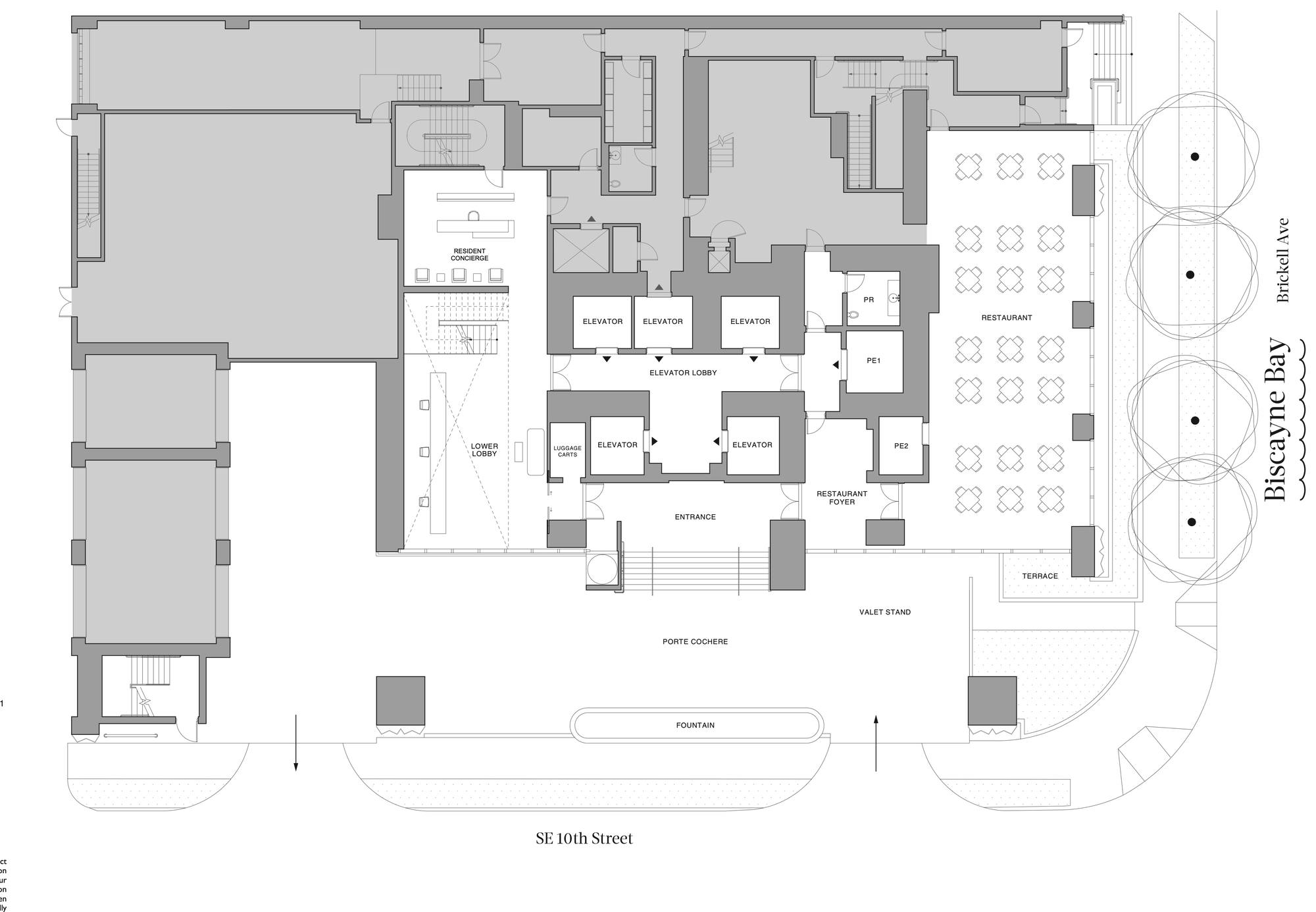 Floor 1 amenity plan