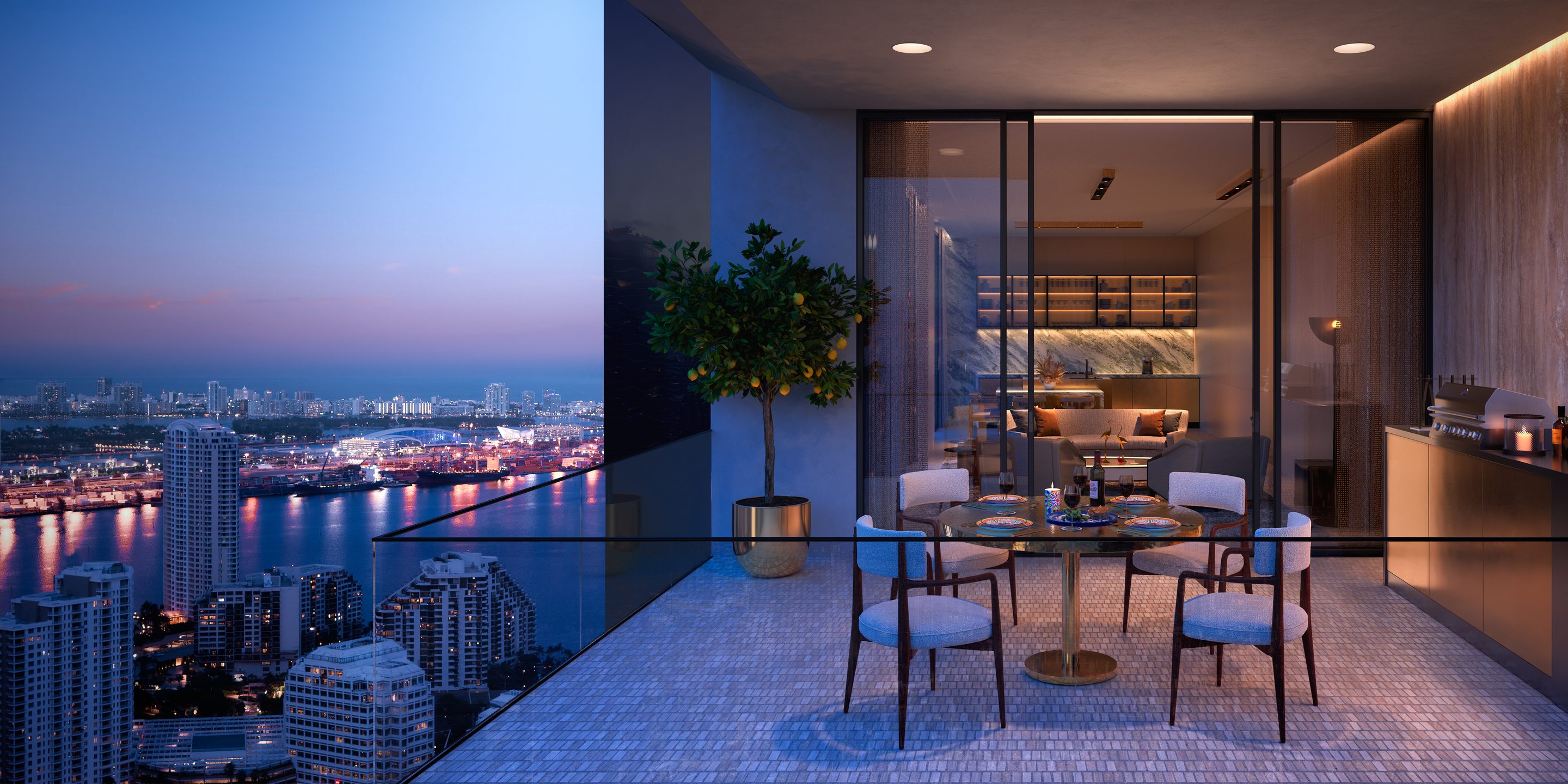 View from a residence, artist's rendering